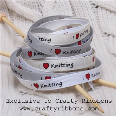 Knit Ribbon - I love Knitting